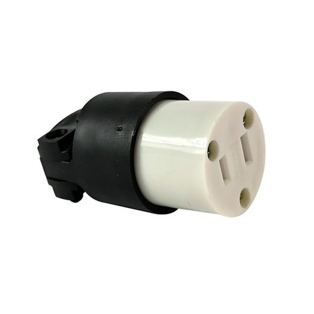 SUPERIOR ELECTRIC 2-Prong 15A-125V NEMA 1-15R Straight Electrical Female Receptacle YGA015F